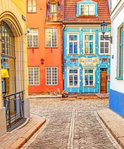 Old Town Of Riga Latvia – Paint By Number
