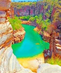 Pedreira Lagoa Azul Brazil - Paint By Numbers