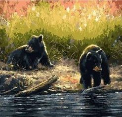 Black Bear Cubs – Paint By Number