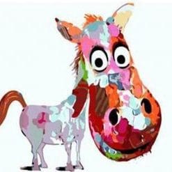 Colorful Donkey - Paint By Number