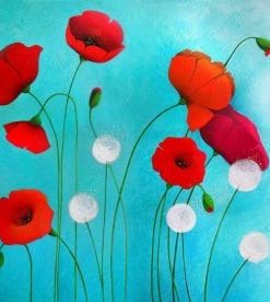 Poppy By The Wind - Paint By Numbers