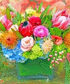 Protea Bouquet - Paint By Number