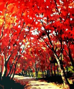 Red Maple Leaves – Paint By Number