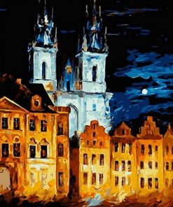 Night Castle Brussels – Paint By Number