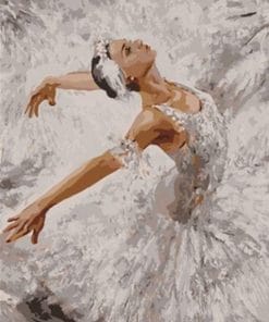 White Dress ballerina – Paint By Numbers