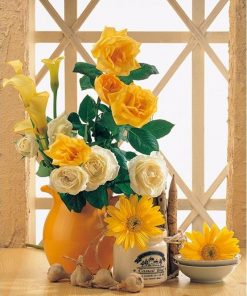 Yellow Sunset Flower - Paint By Number
