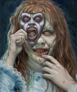 Regan Exorcist Scary Face – Paint By Numbers