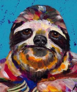 Smiling Sloth - Paint By Numbers