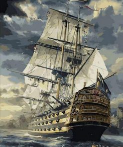 Strong Ocean Ship - Paint By Numbers