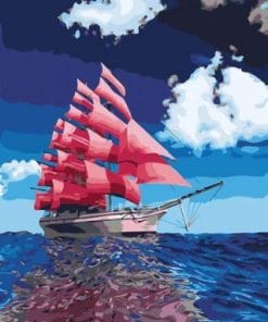The Scarlet Ship - Paint By Numbers