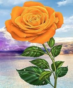 Big Yellow Rose - Paint By Number