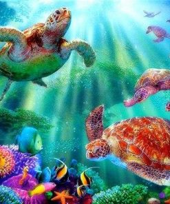 Tortoise Marine - Paint By Numbers