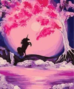 Unicorn Silhouette - Paint By Numbers