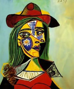 Woman In Hat And Fur Collar Pablo Picasso - Paint By Number