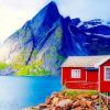 Wooden Barn In Norway - Paint By Number