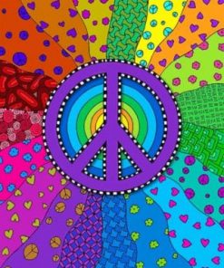 Abstract Peace - Paint By Number