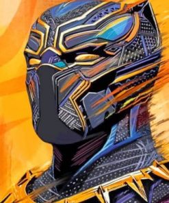 Aesthetic Black Panther - Paint By Numbers