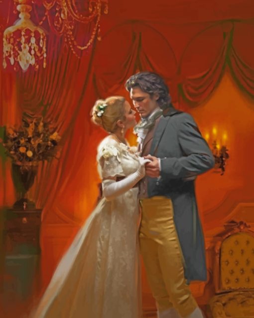 Aesthetic Couple In Love Paint by numbers