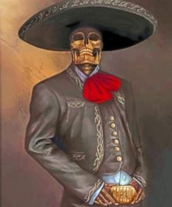 Aesthetic Latino Skull - Paint By Number