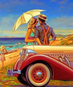 Aesthetic Vintage Couple - Paint By Numbers