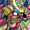 Angry Skull Ppaint by numbe