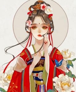 Asian Woman - Paint By Numbers