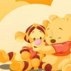 Baby Winie And His Friend Tiger - Cartoons Paint By Numbers