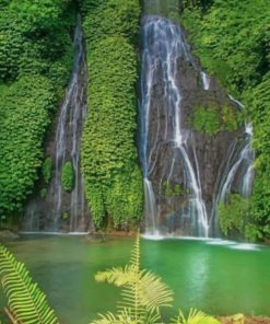 Banyumala Twin Waterfall - Paint By Numbers