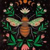 Folk Art Bee paint by numbers