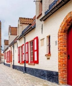 Old Street In Belgium – Paint By Number