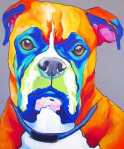 Boxer Dog Pop Art – Paint By Number