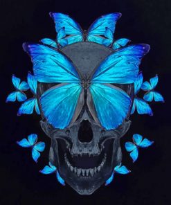 Butterfly Skull Paint by numbers