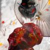 Chinese Woman Holding Umbrella Paint by numbers