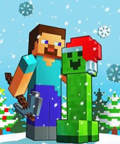 Christmas Minecraft Paint by numbers