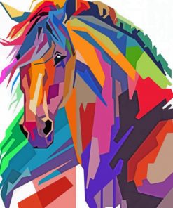 Colorful Horse Animal - Paint By Numbers