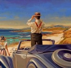 Couple Contemplating The Beach - Paint By Numbers