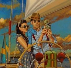 Vintage Couple taking Pictures - Paint By Numbers