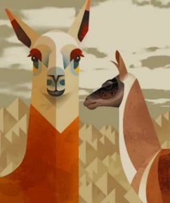Cute Llamas – Animals Paint By Number