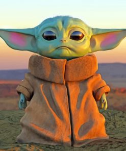 Cute Baby Yoda - Paint By Numbers