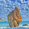 Cyprus Rock Seascape Paint by numbers