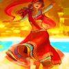Indian Woman Dancing – Paint By Number