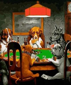 Dogs Playing Poker – Paint By Number