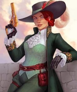 Female Victorian Character - Paint By Number