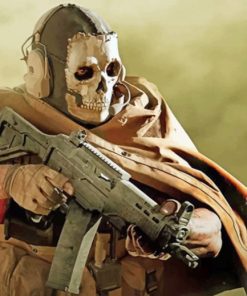 Fighter Ghost Warzone Paint by number