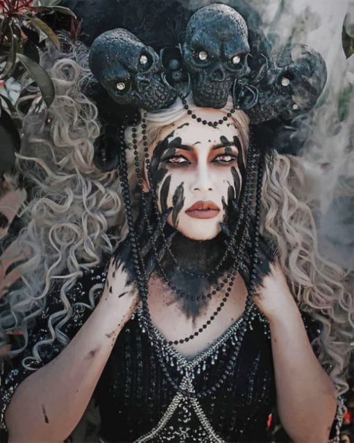 Gothic Lady Paint by numbers