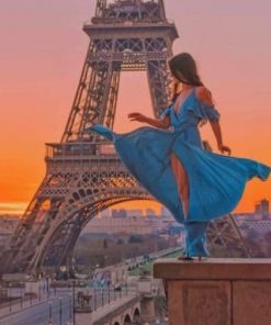 Girl In Paris France – Paint By Number