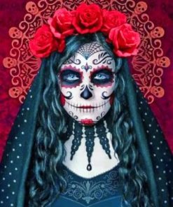 Gothic Sugar Skull – Paint By Number