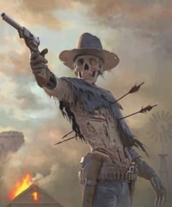 Gunslinger Skull – Paint By Numbers