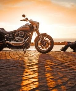 Harley Davidson Black Cruiser - Paint By Numbers