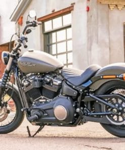 Harley Davidson Parked - Paint By Numbers